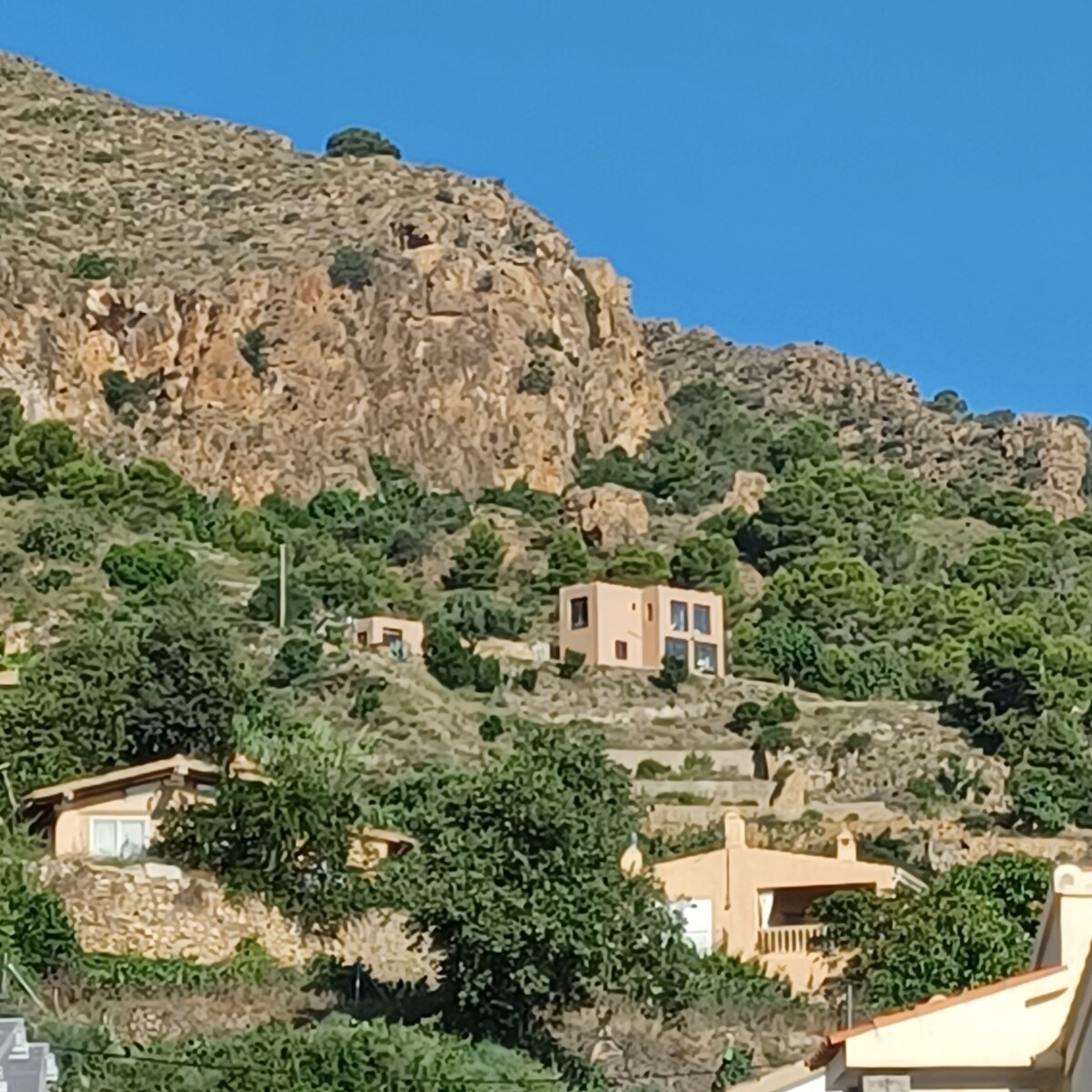 The castle of the Mora 3h. Mediterranean Sea