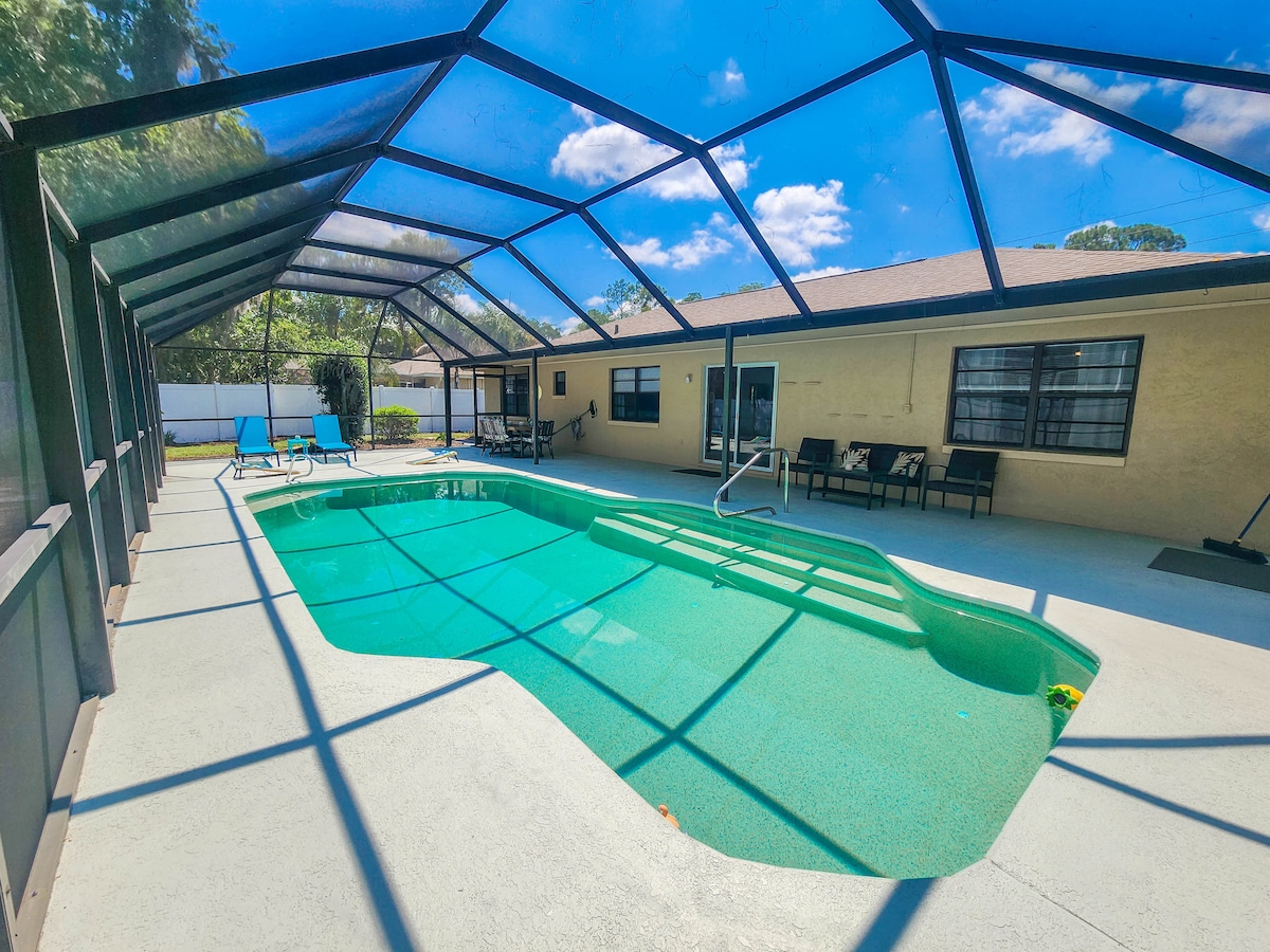 Solar Heated Pool 3 beds 2 baths Sleeps 10