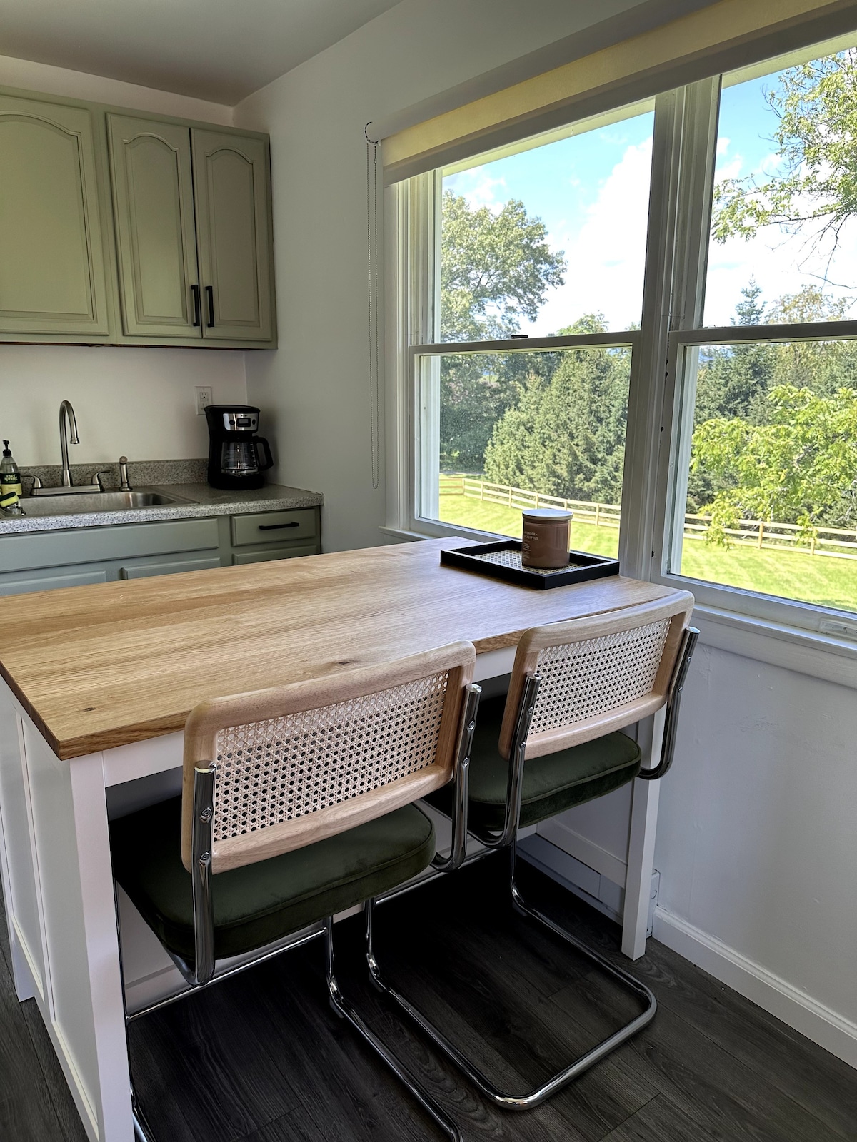 bungalow with a fenced yard next to minnewaska