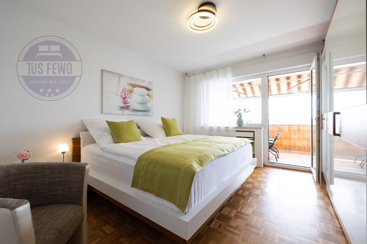 3-room family flat with balcony, WLAN & Netflix