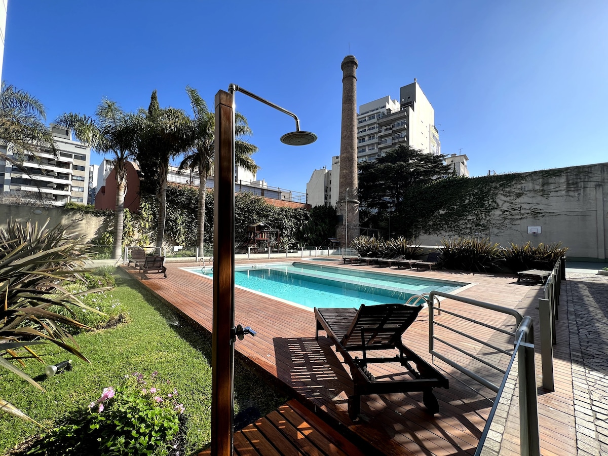 Luxury apart in Palermo: Pool, BBQ, GYM & Garage