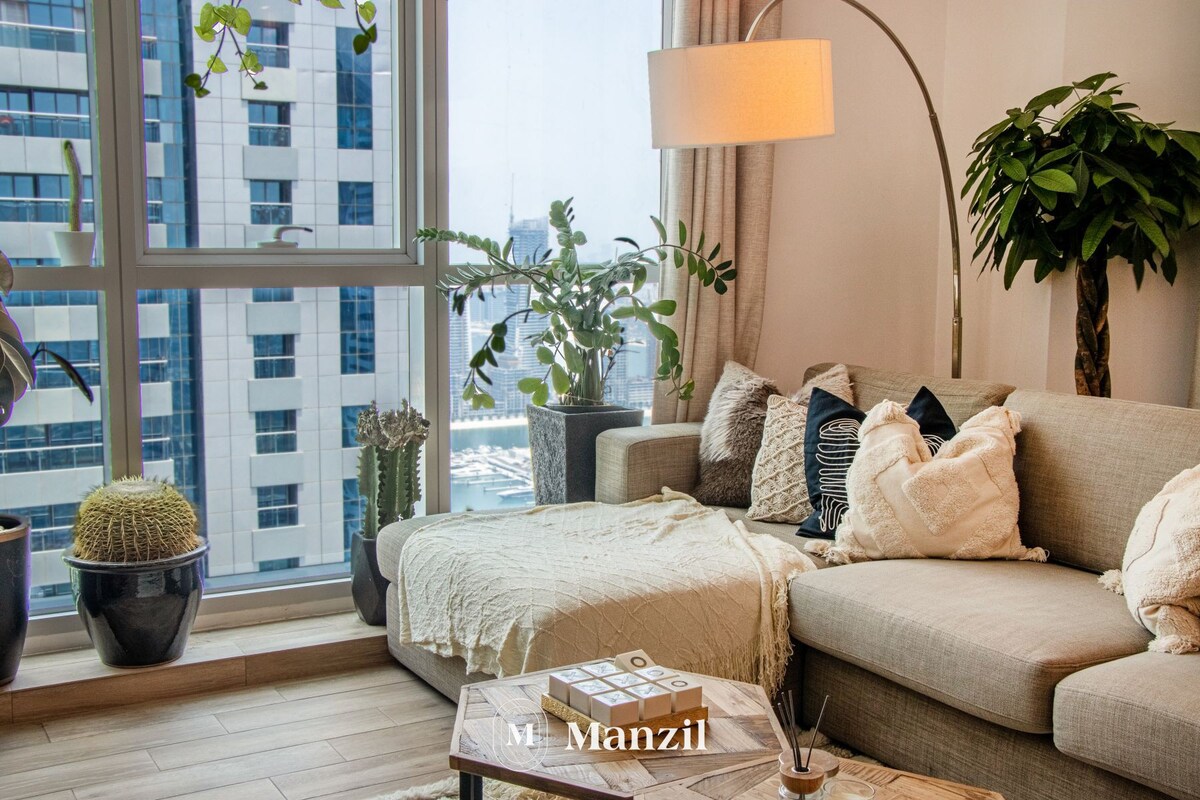 Manzil - Stunning 2BR in Dubai Marina w Sea Views