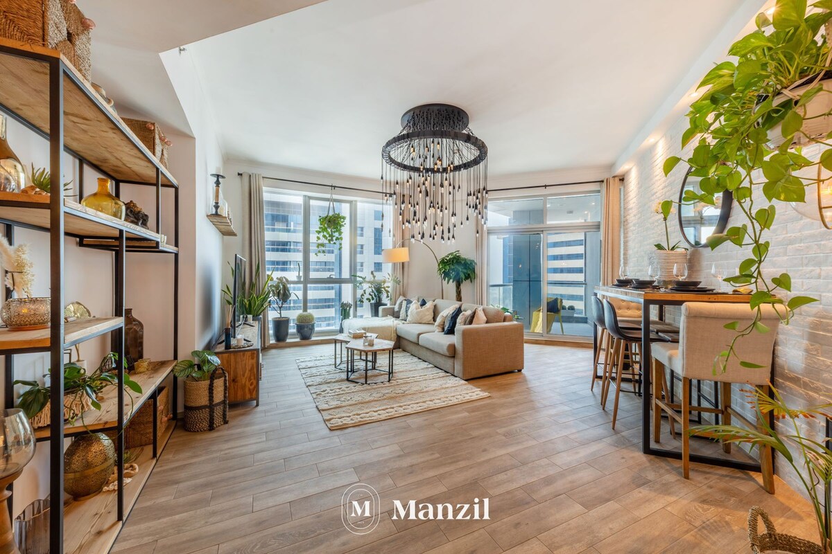 Manzil - Stunning 2BR in Dubai Marina w Sea Views