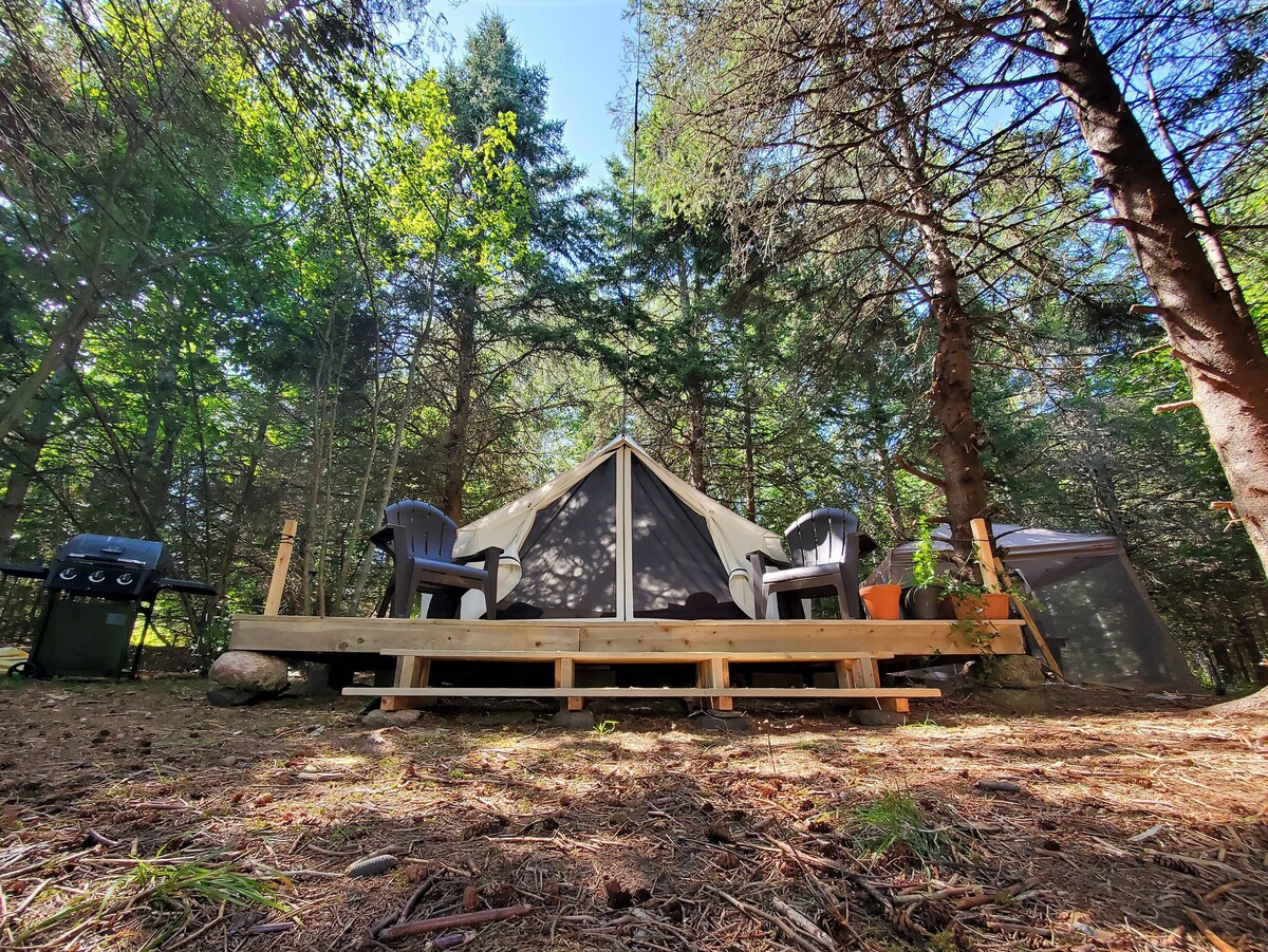 200 Acre Romantic Glamping on Tiny Spring Fed Lake
