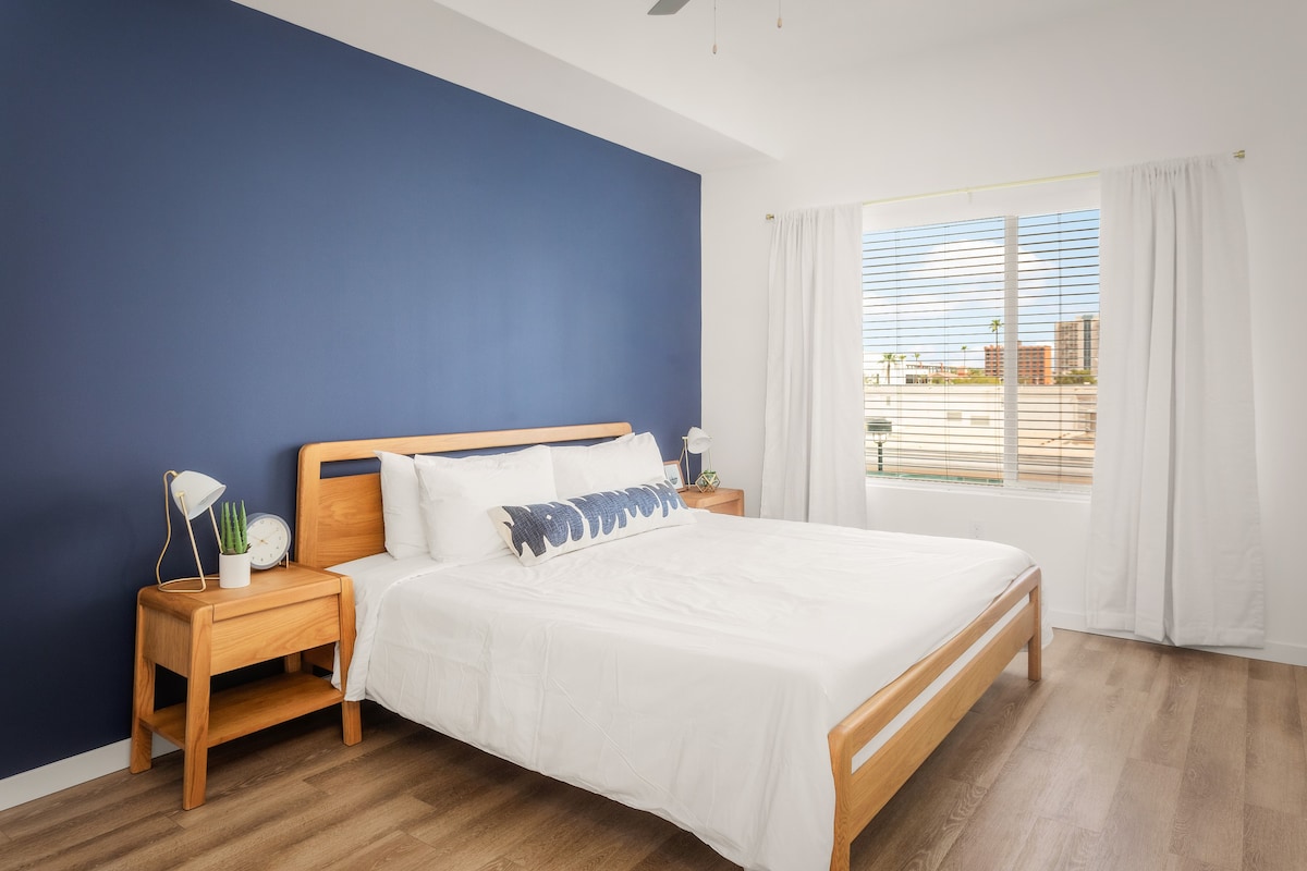 Locale Midtown Phoenix | Hotel-Style 2卧室， 2张加大双人床