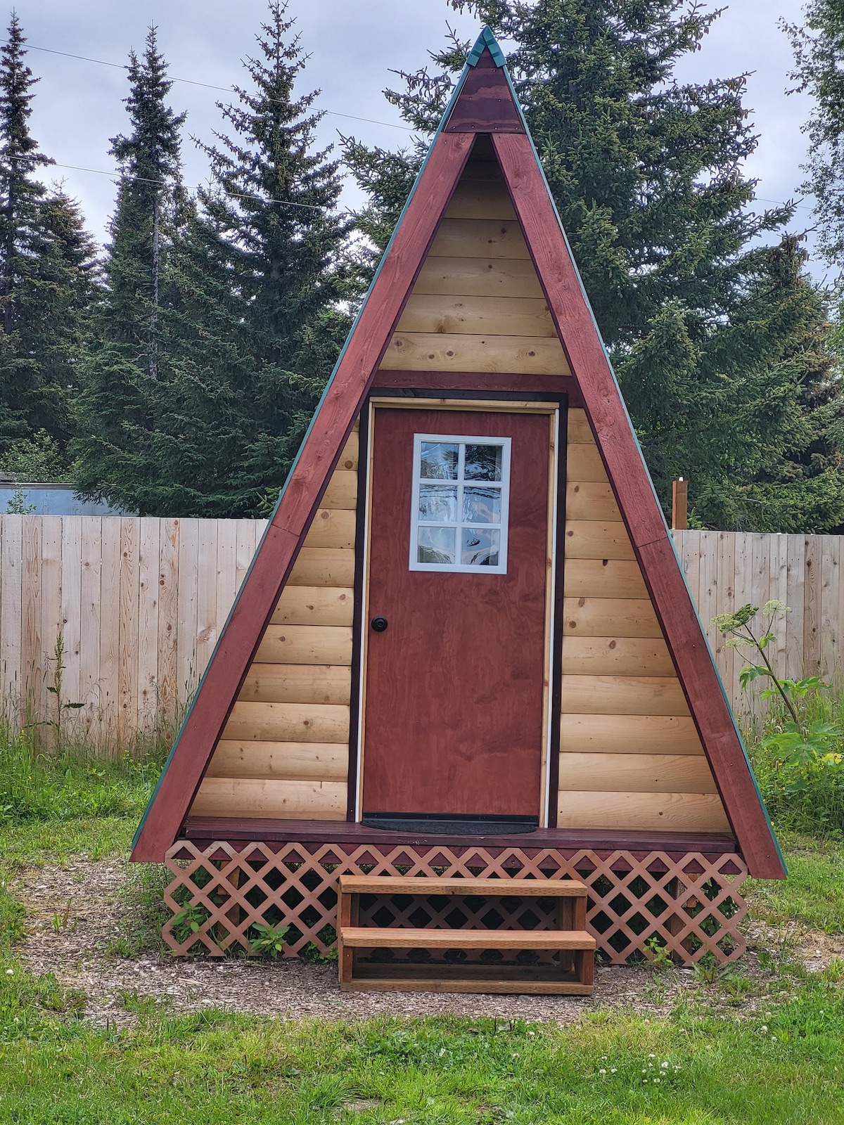 The Baby Moose Tiny A-frame on HnH Farm