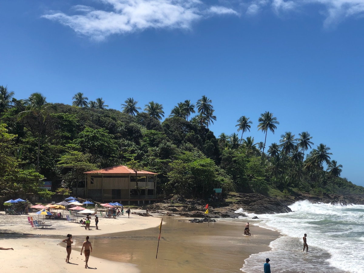 Chalé Tiririca pé na areia