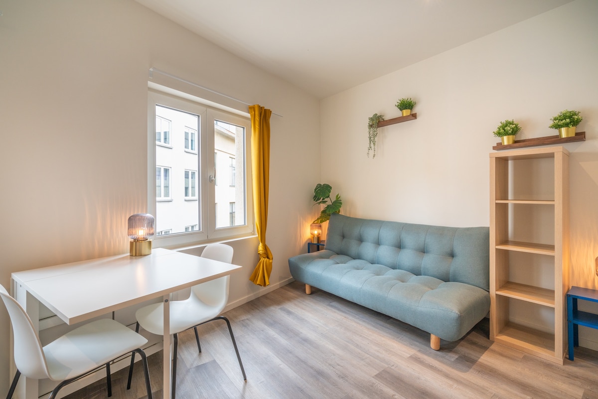 Comfy Studio close to Riverside in Antwerp's Heart