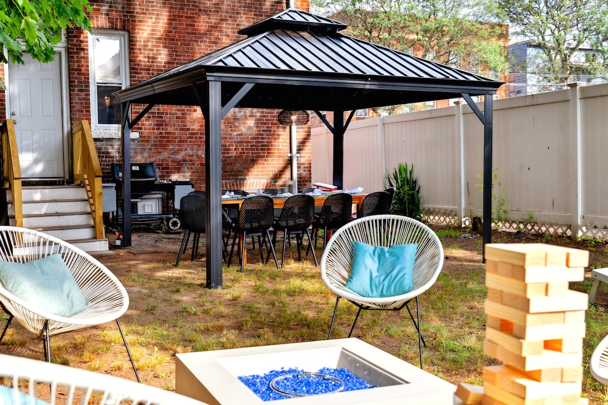 Haven 4 mins from Yale | Fire Pit | Outdoor dining