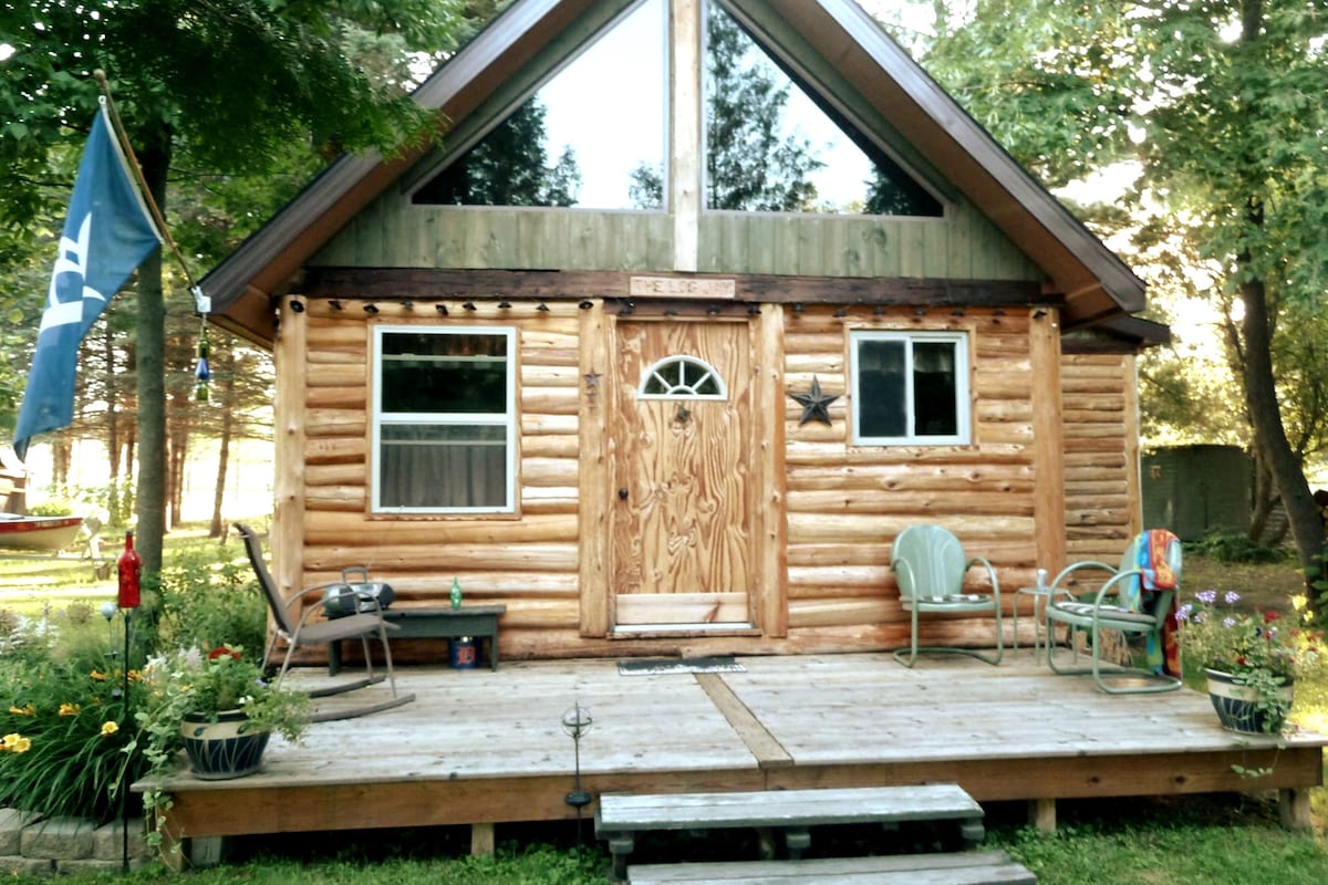 Authentic River front Log Cabin