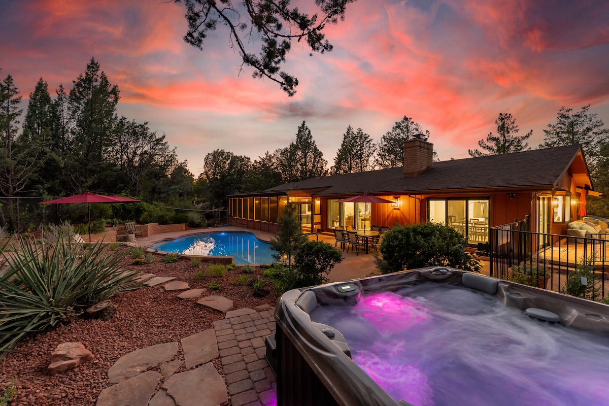 Broken Arrow Oasis | Views, Pool, Hot Tub, Trails