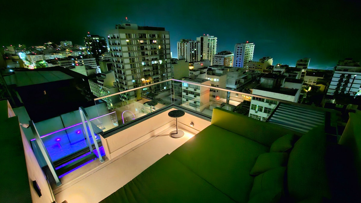 Rio Ipanema顶层公寓和屋顶泳池！