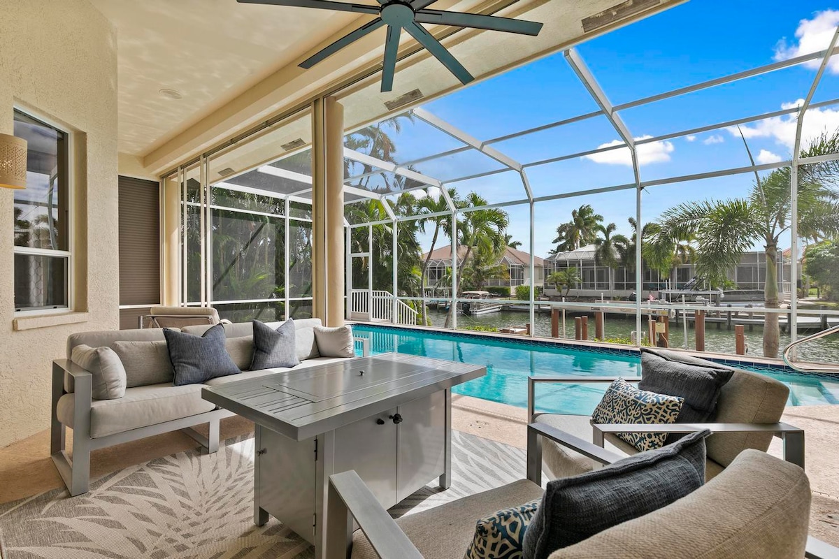 Waterfront Marco Island w/ Pool Long Stays Welcome