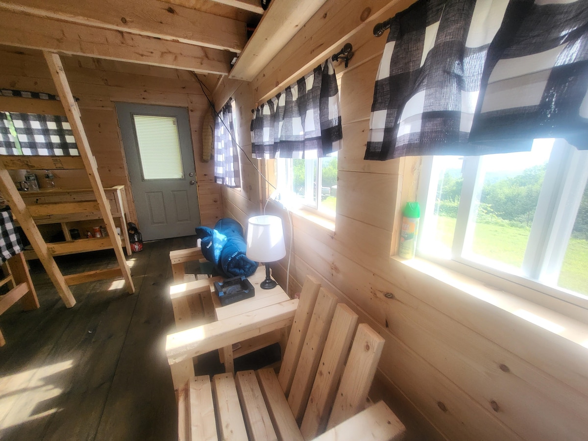 Tiny Off Grid Cabin in the Woods.