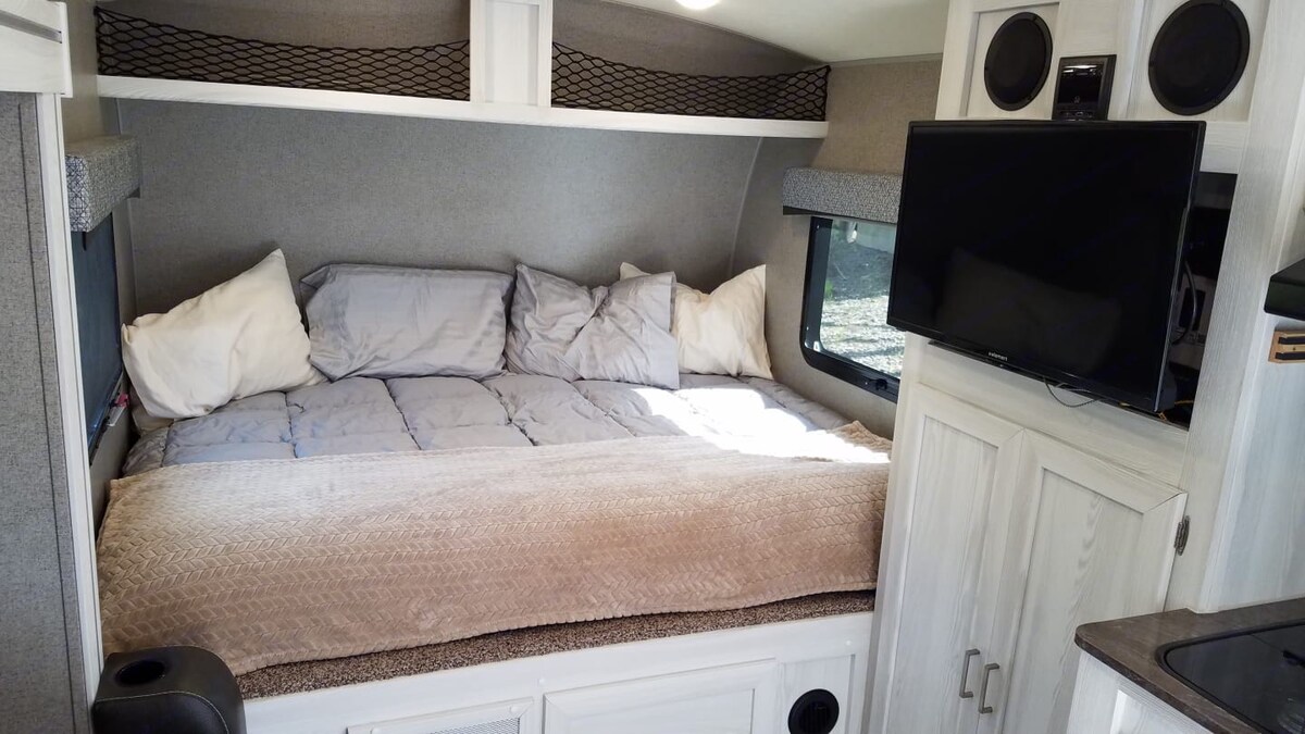A Cozy Small Town Travel Trailer