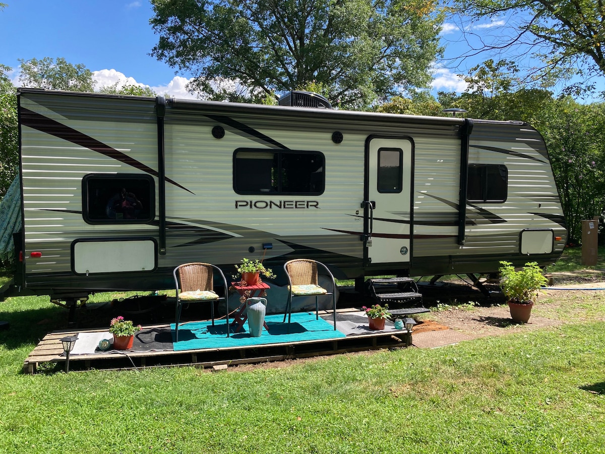 Cozy Camper w/ Small Pool, Firepit & Walking Trail