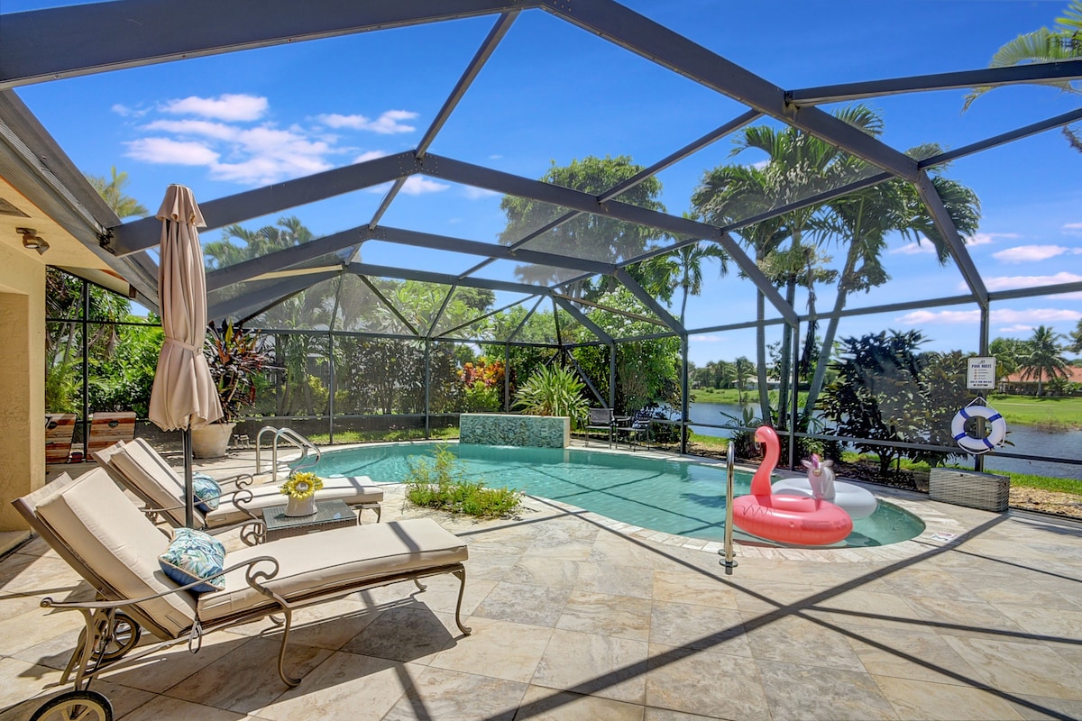 Delray | Billiards | Pool | Lake View | 3BD