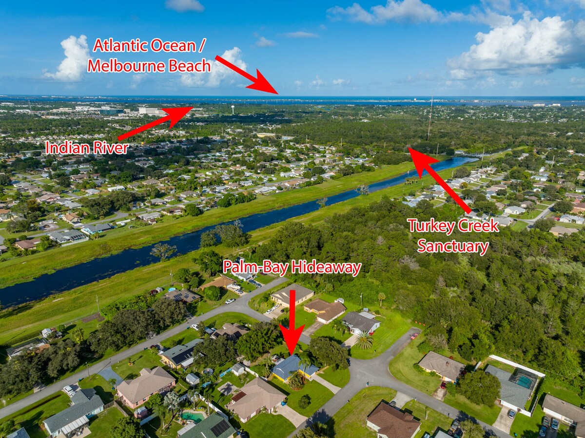 Palm Bay Hideaway, 8 miles to Atlantic Beaches