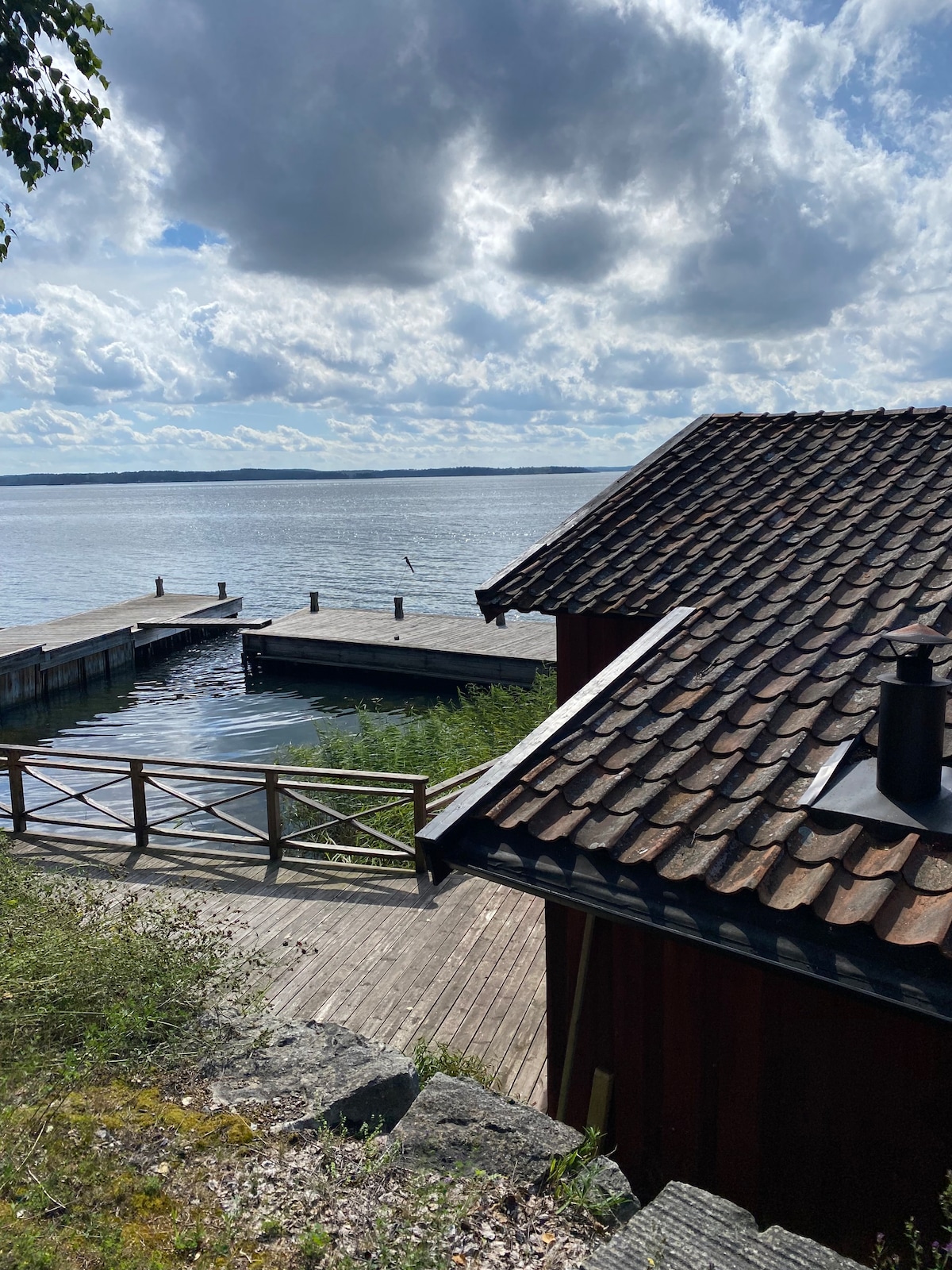 Bedårande hus vid havet