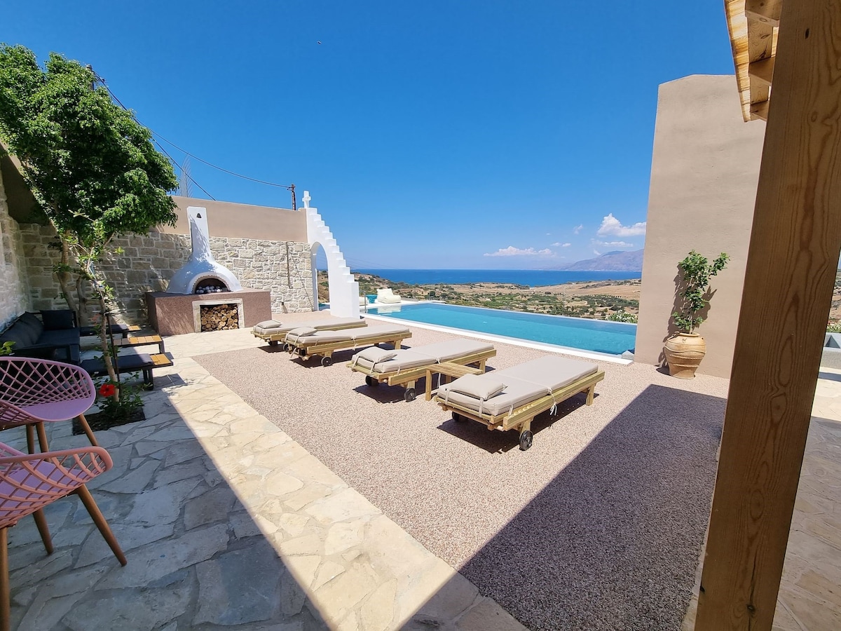 Grabella别墅带私人泳池，可欣赏令人惊叹的海景