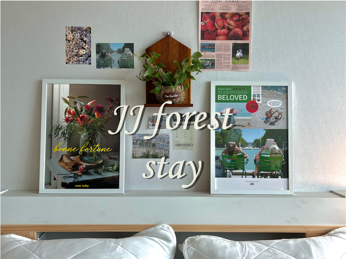 [JJ forest stay] 정자역30초,도심숲속,탄천뷰,호텔침구,50인치TV,주차,넷플