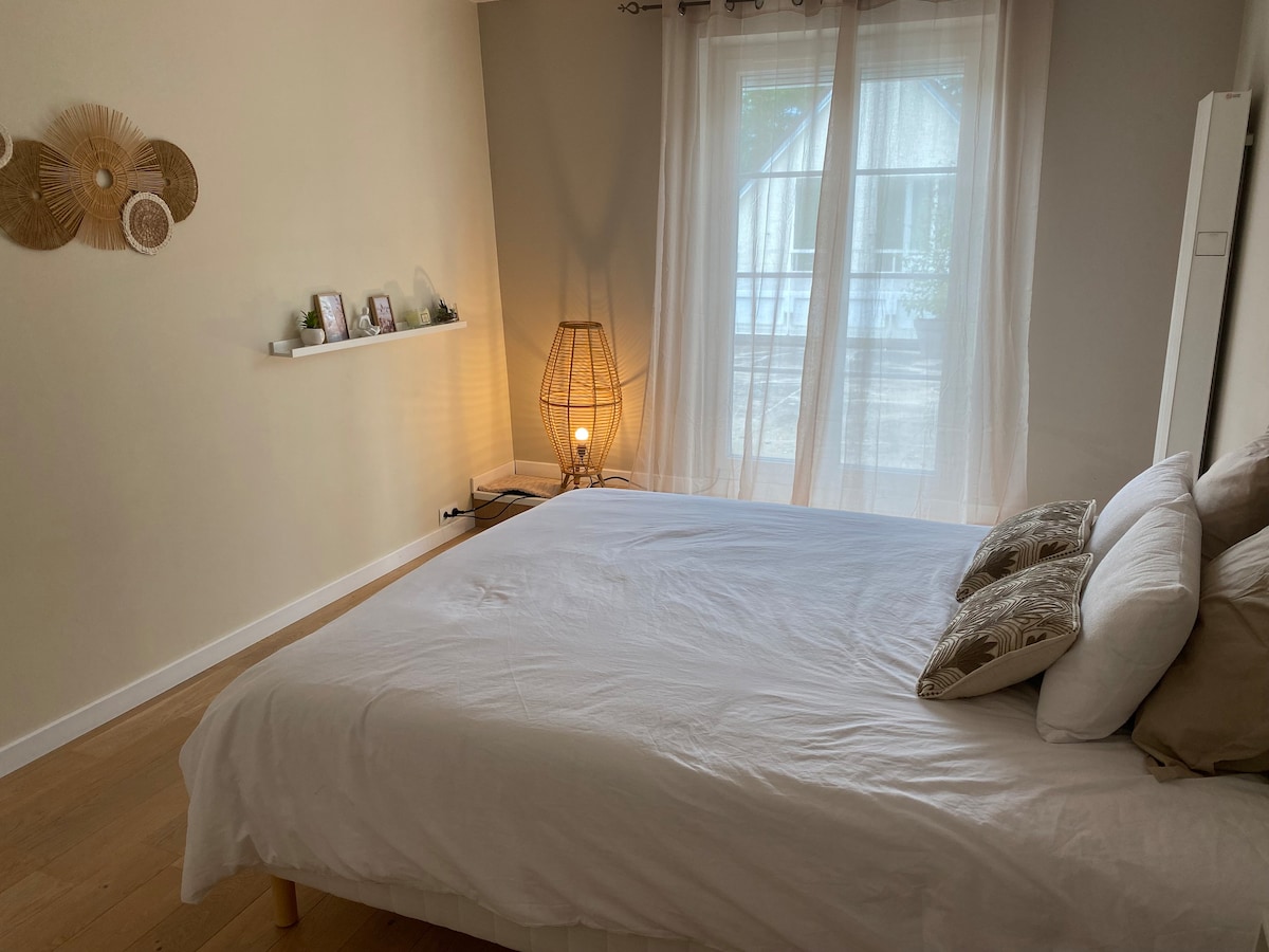 Chambre cosy, accès au SPA dans le jardin