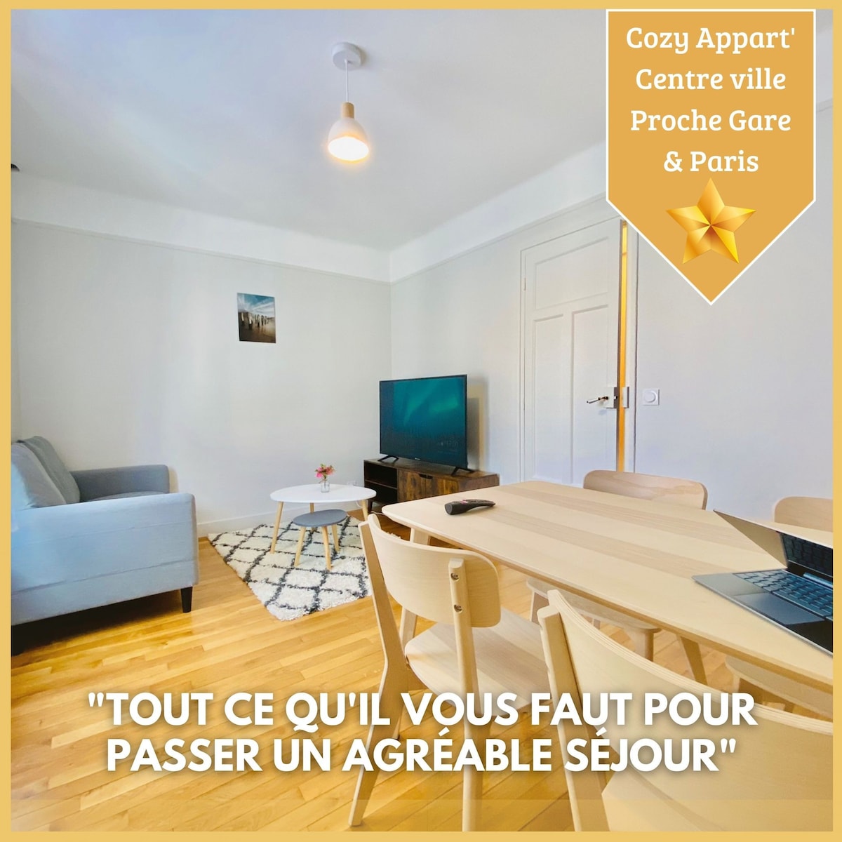 Cozy Appart'3 - Centre & Proche Gare - Cozy Houses