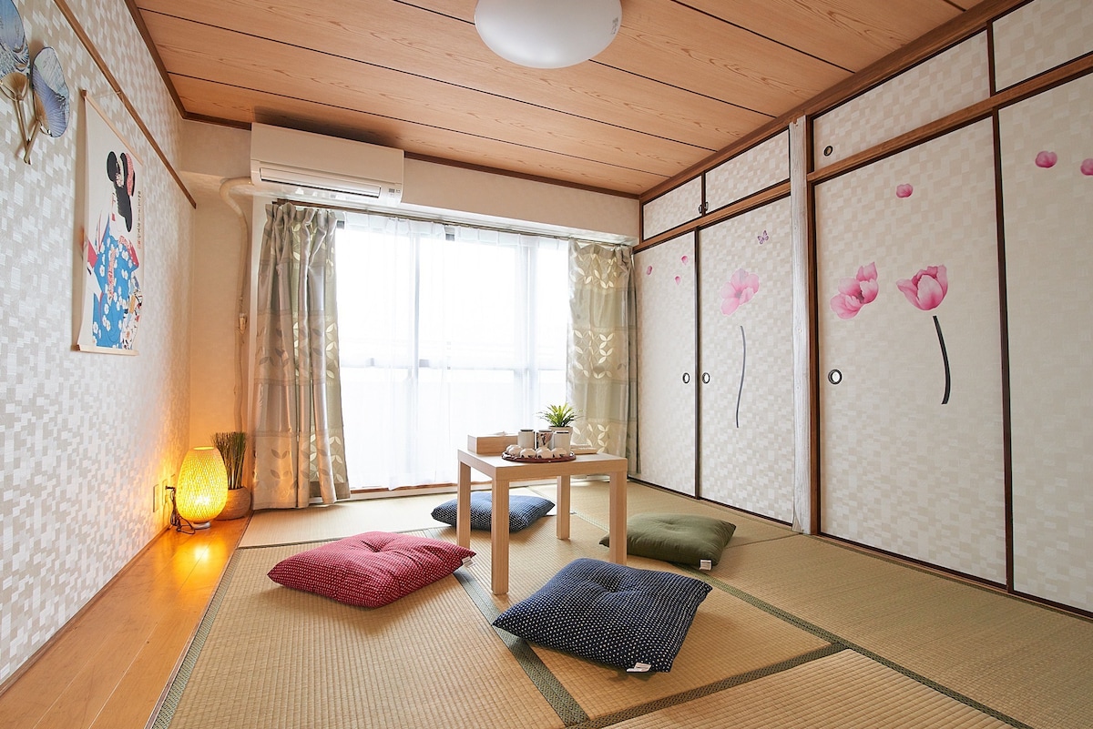 新宿市中心日式样式公寓、紧邻商业地域韩国街免费Wi-Fi