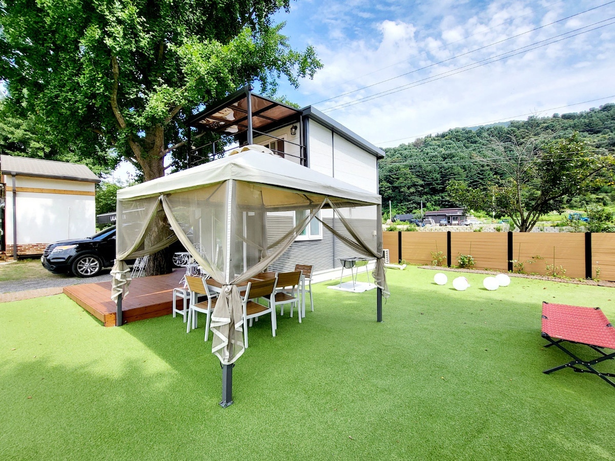 [附楼] Lara小屋C-dong | # Gapyeong Pension #独立房屋#烧烤#疗愈#独立露台# Unaksan