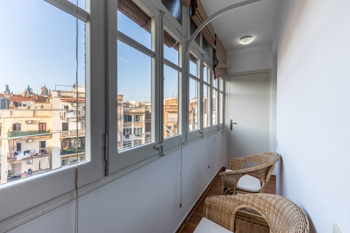 62par1015-巴塞罗那市中心的绝佳2卧室公寓