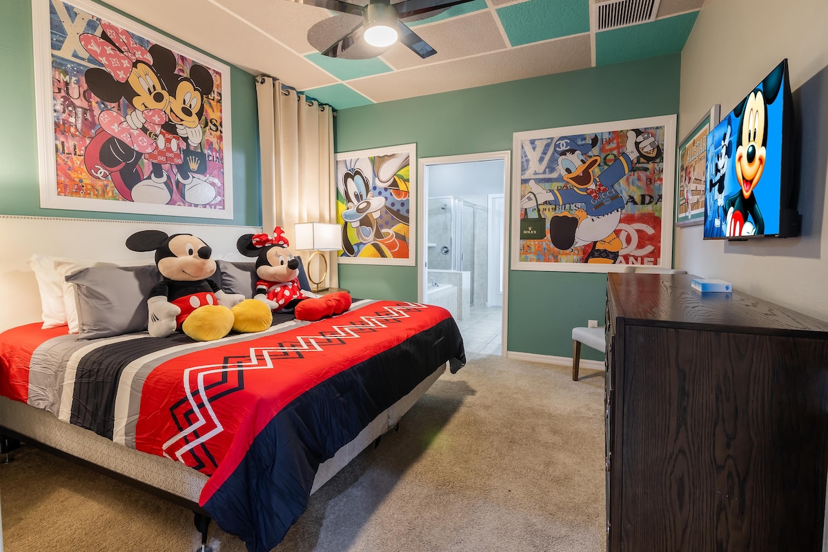 No Airbnb Fees ! Themed Pvt Pool/ Game Room 221091