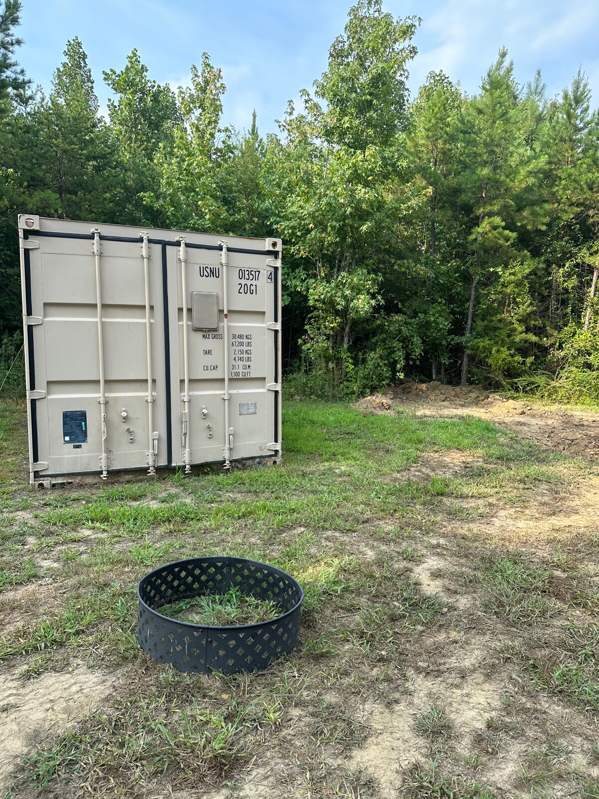 Campsite with Shipping container