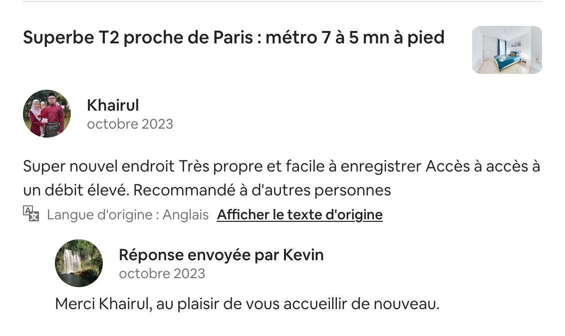 Superbe T2 proche de Paris : métro 7 à 5 mn à pied