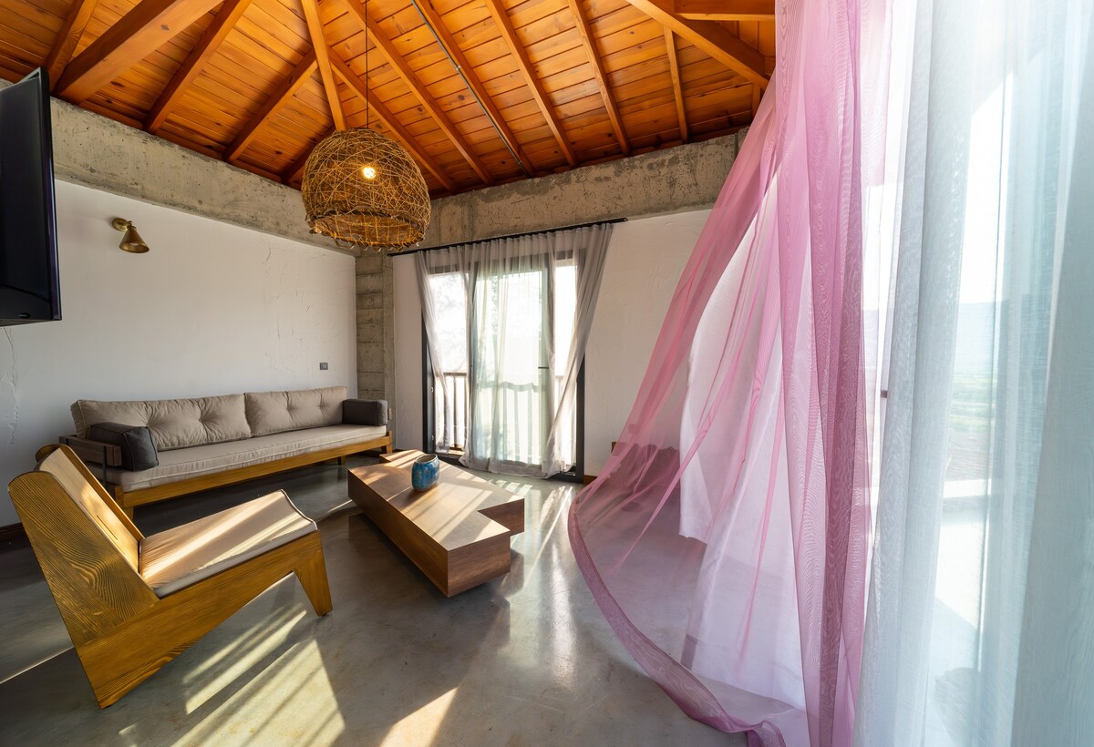 Luxury with High Ceilings & Sea Views: Roda Suite
