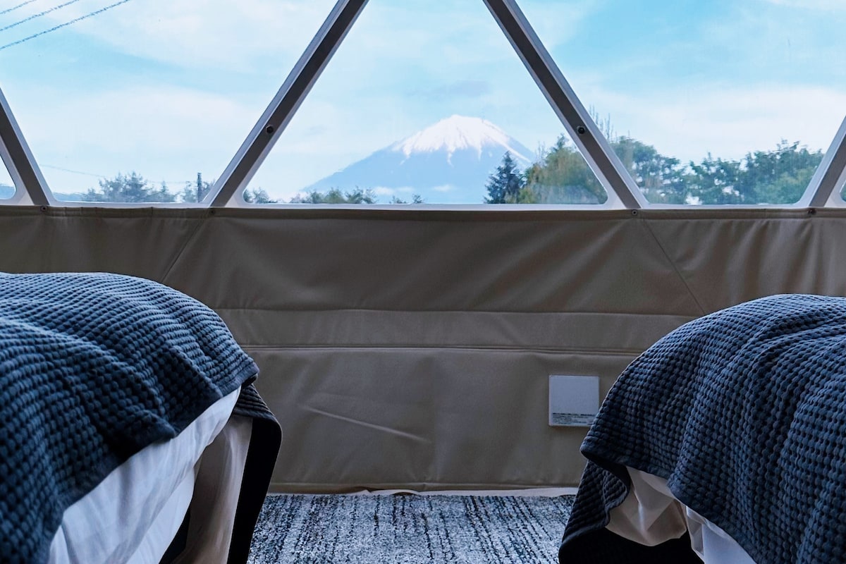 富士山景豪華露營含桑拿房2-4人入住