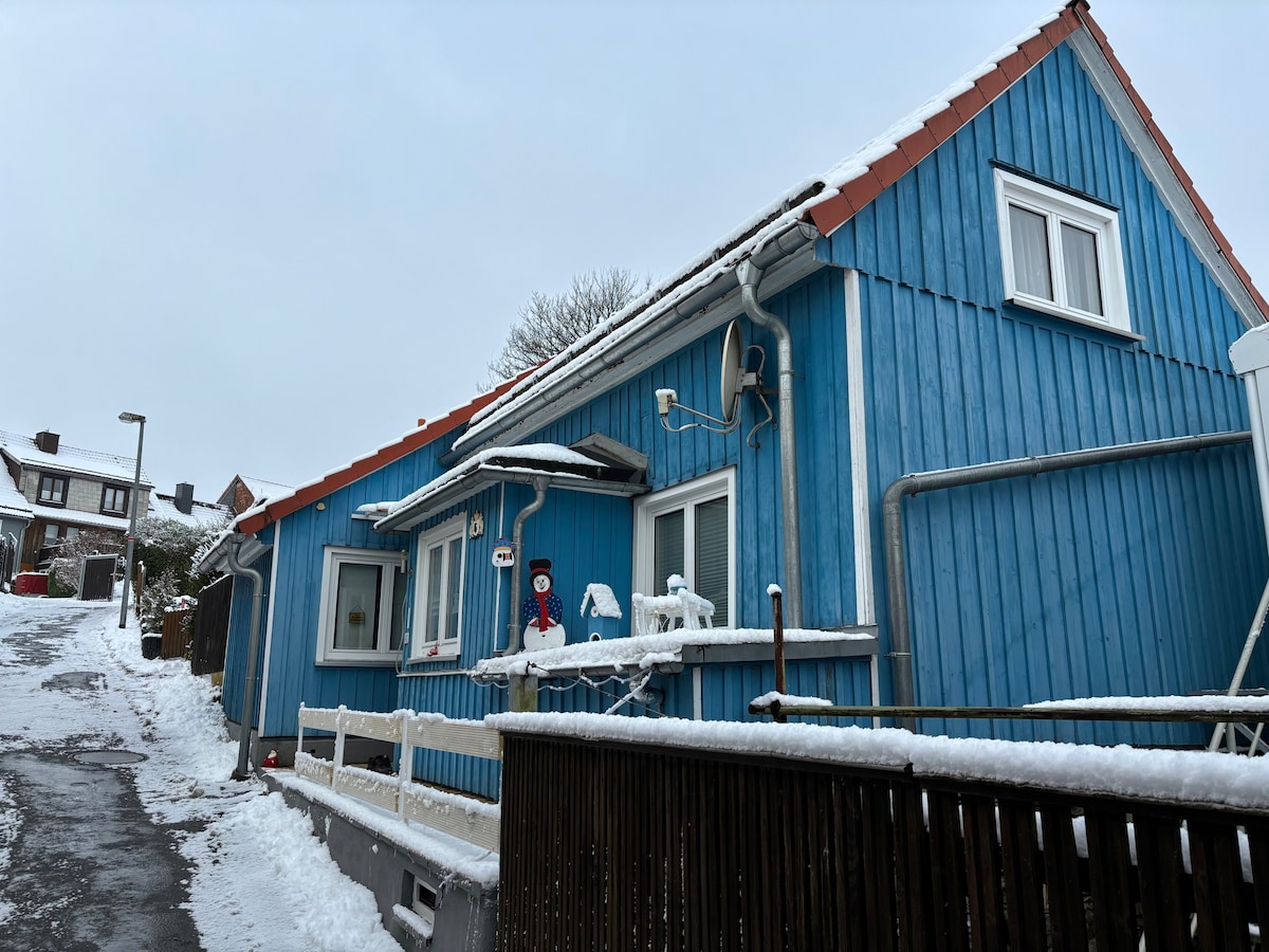 全新！「Little Blue House」Ferienhaus Oberharz a.B.