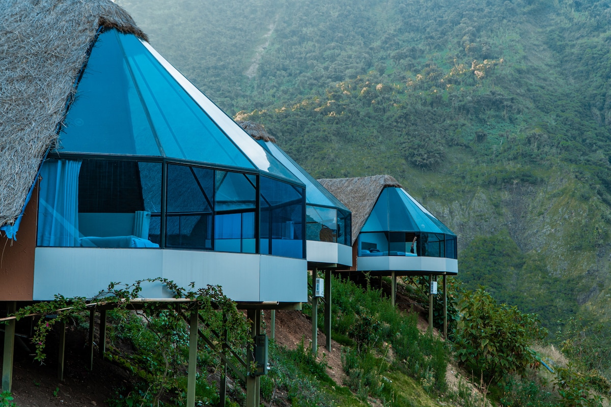 Exclusiva Cabina con vista a la montaña