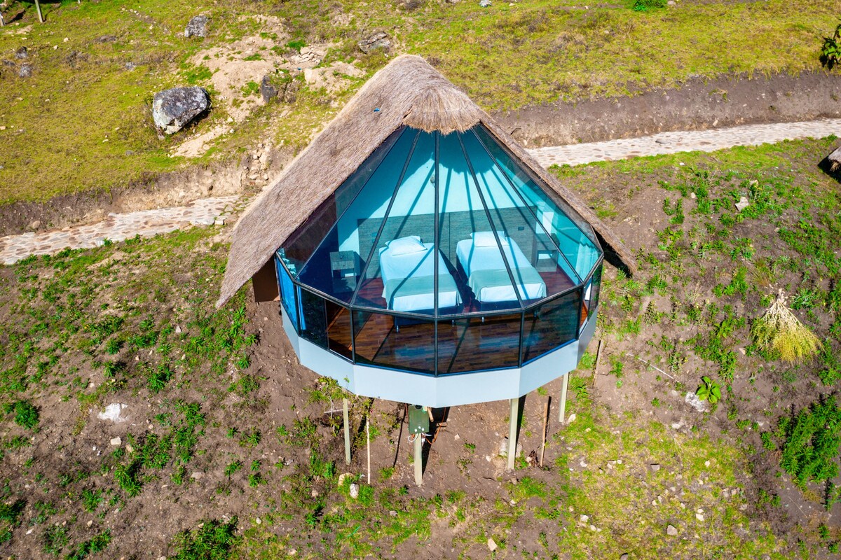 Exclusiva Cabina con vista a la montaña