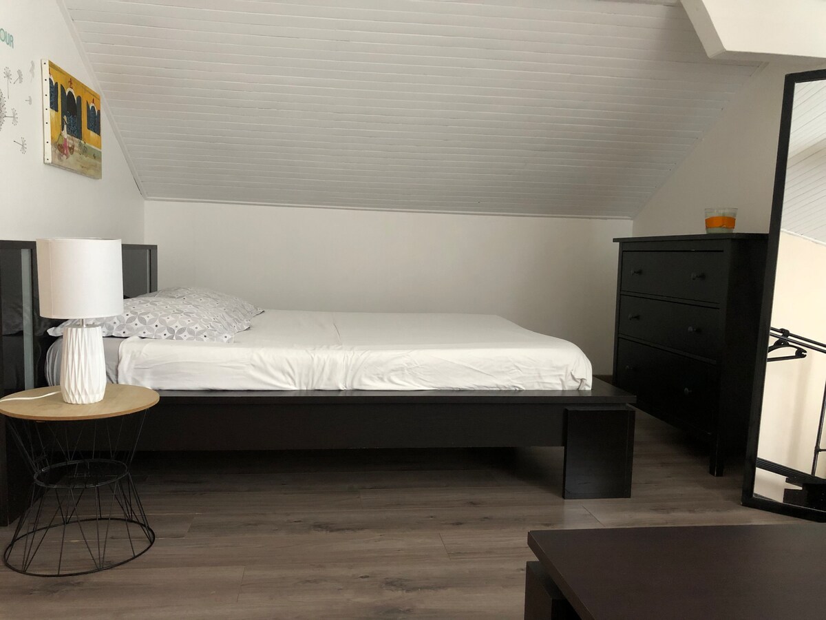 Chambre tout confort avec vue