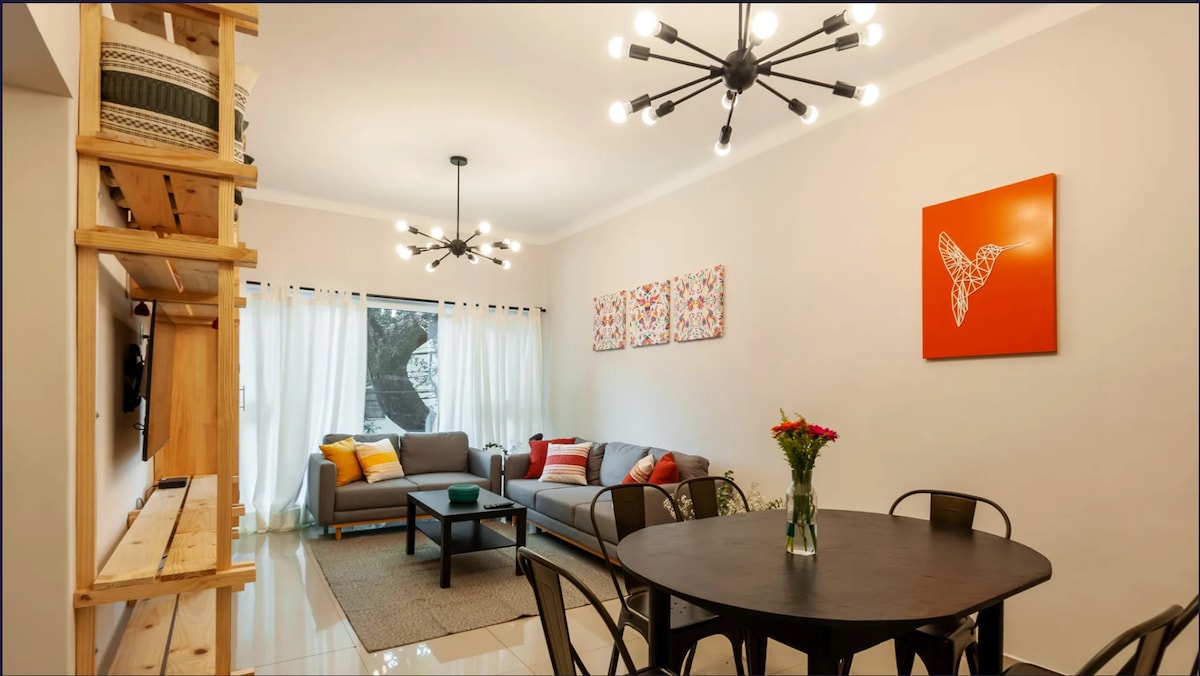 Tranquil, Sunny Condesa 3BR/2BTH