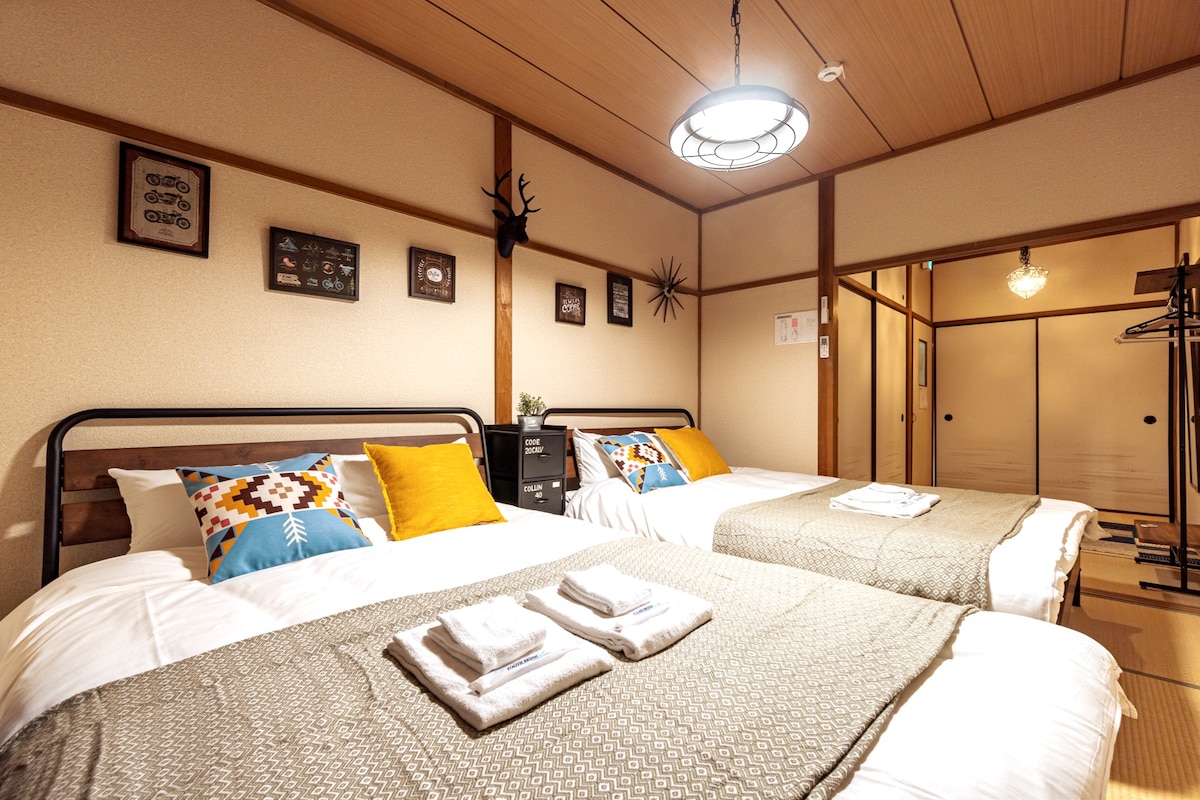 Kyobashi sta 5min：Japanese-style room！55㎡/3LDK/8P