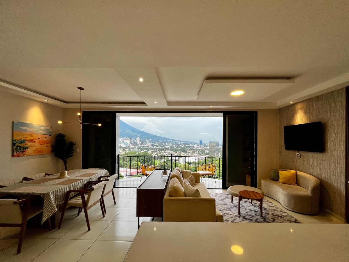 Golden View Apartment | 9 Huéspedes | San Salvador