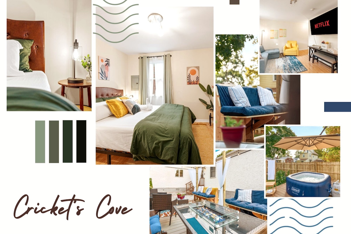 Cozy Cricket’s Cove • Hot tub + 2 King beds