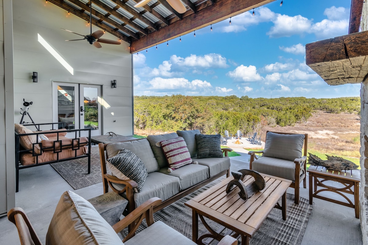 Sunrise House in Wimberley, TX - Five Acres, View