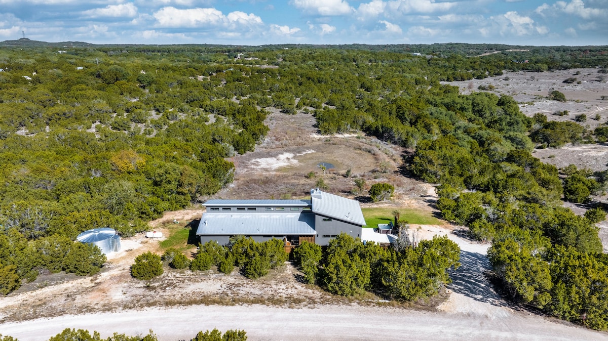 Sunrise House in Wimberley, TX - Five Acres, View