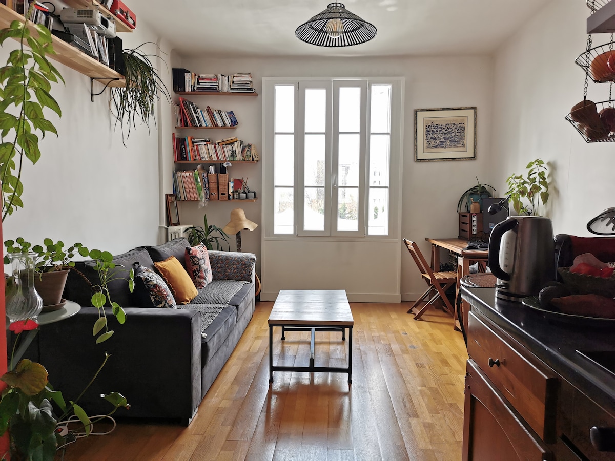 Appartement cozy Buttes Chaumont • 5p