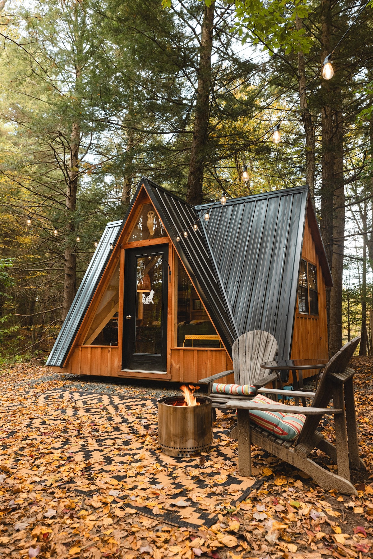 A-Frame Tiny Cabin: Retreat in the Pioneer Valley