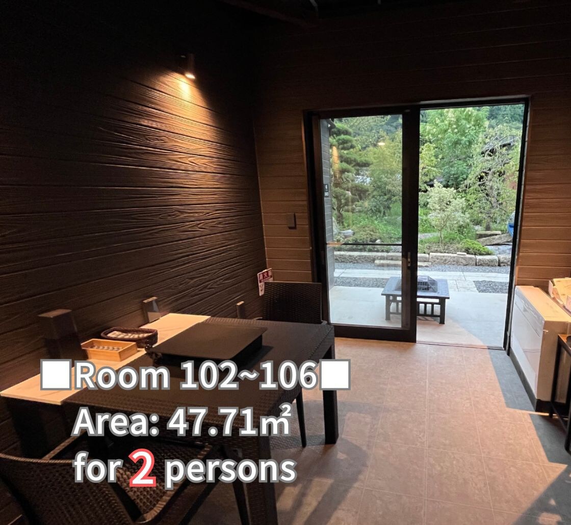 Ryokan glamping with hot spring sauna for 2 people