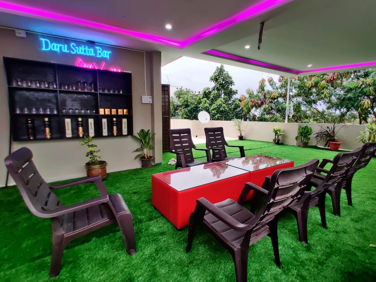 3-BHK Villa with Terrace Bar