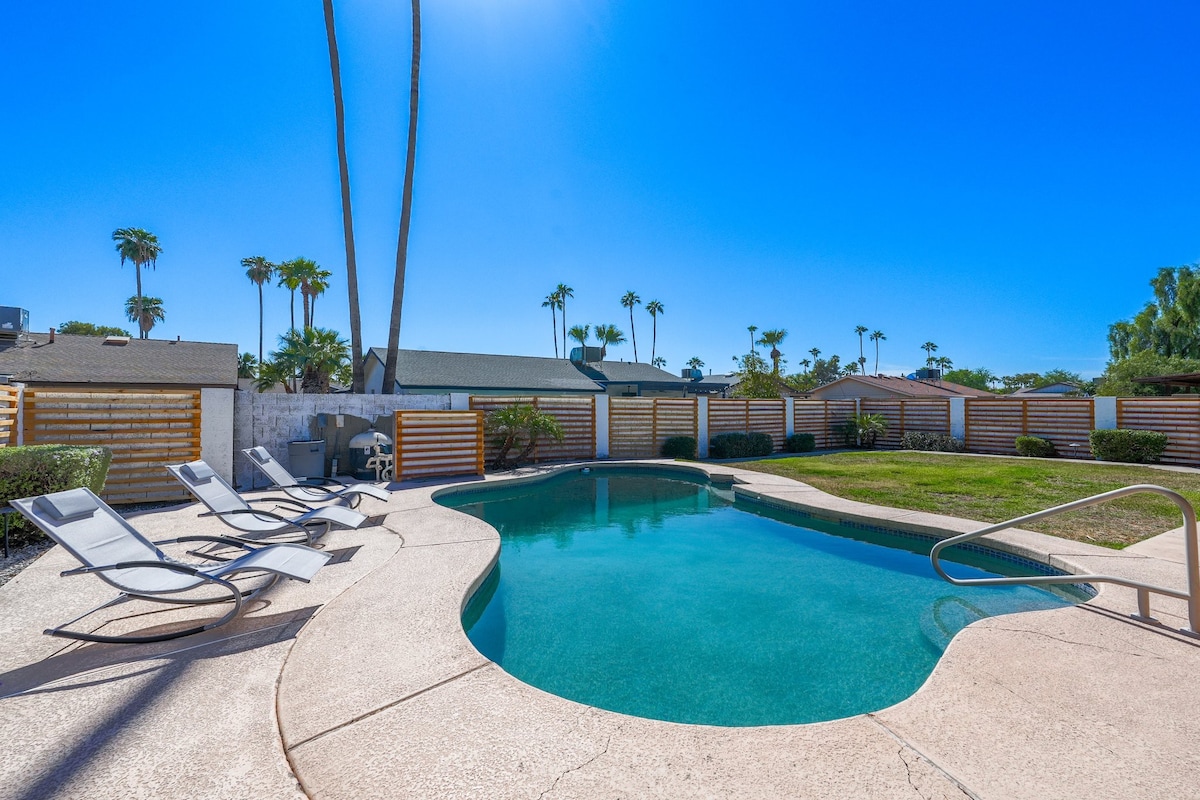 No Clean Up Modern 3 bdrm Pool Old Town Scottsdale